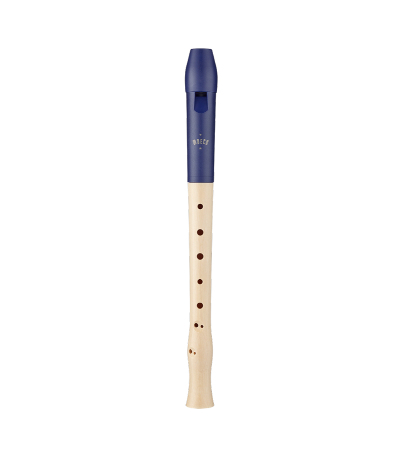 [moeck1023] MK 1023 sopraan/ barok/ dubbel Blauw kopstuk
