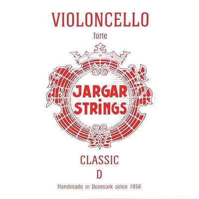 JARGAR cellosnaar, re, (D-2), 4/4 hard, flexi-metal