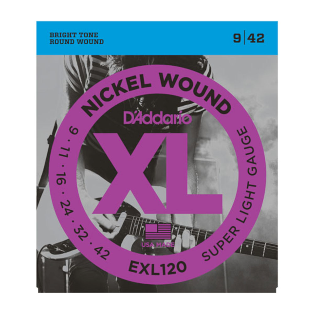 [exl120] D'ADDARIO snarenset elektrische gitaar 9-42 (super light)
