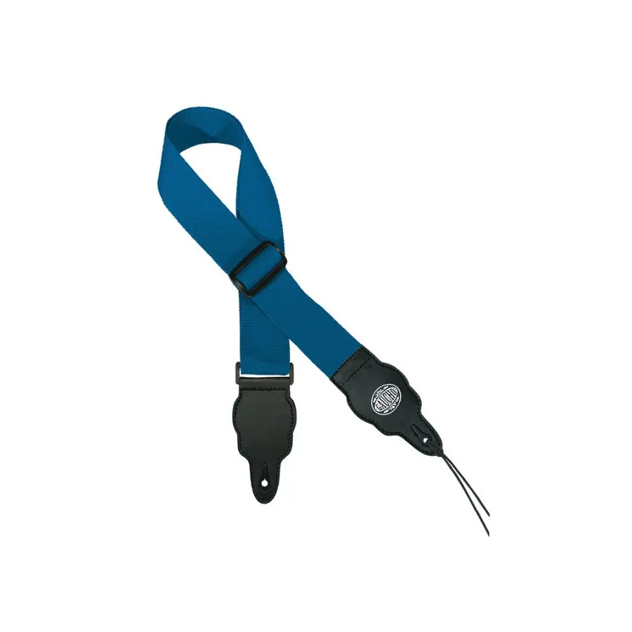 Guitar strap, cobalt blue nylon