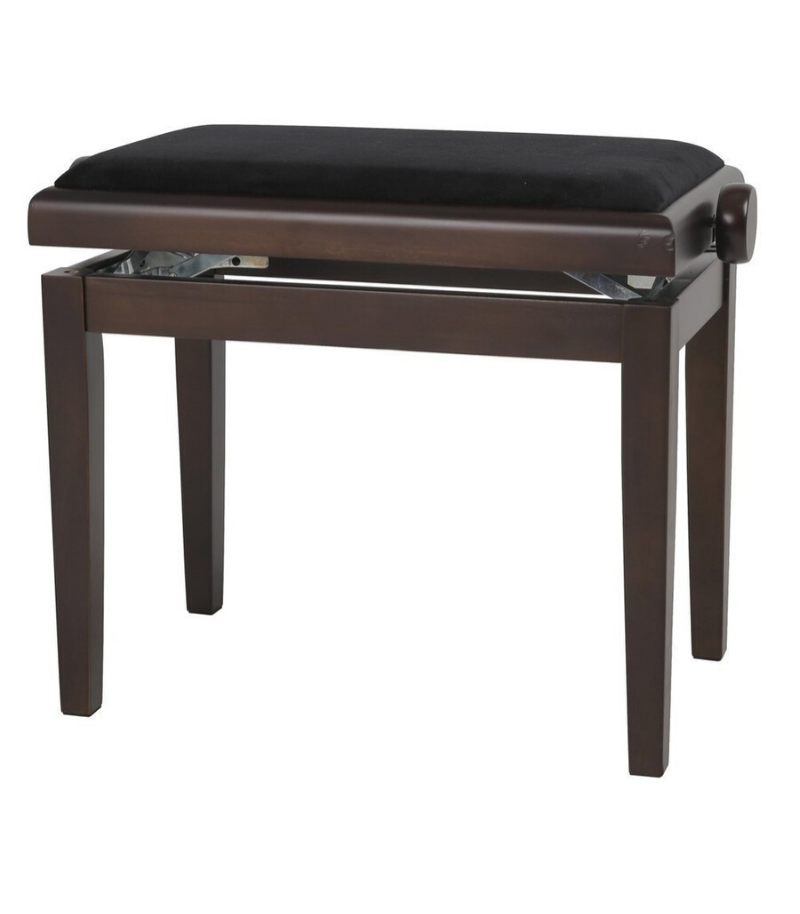 [harpstoel] Houten bank/stoel walnoot