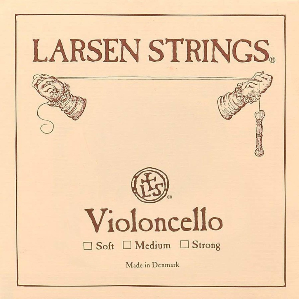 [Larsen-set-cello] LARSEN snarenset cello, 4/4 medium