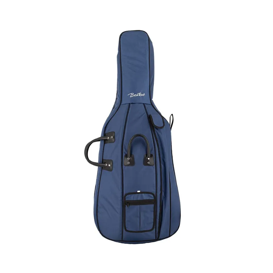 [CT-334] Cellotas, blauw,  23mm, in resistente nylon, 2 riemen, diverse accessoire vakken 3/4