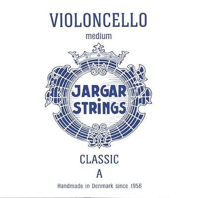 [JCE-A-BL] JARGAR cellosnaar, la (A-1), 4/4 classic, medium, blue flexi-metal