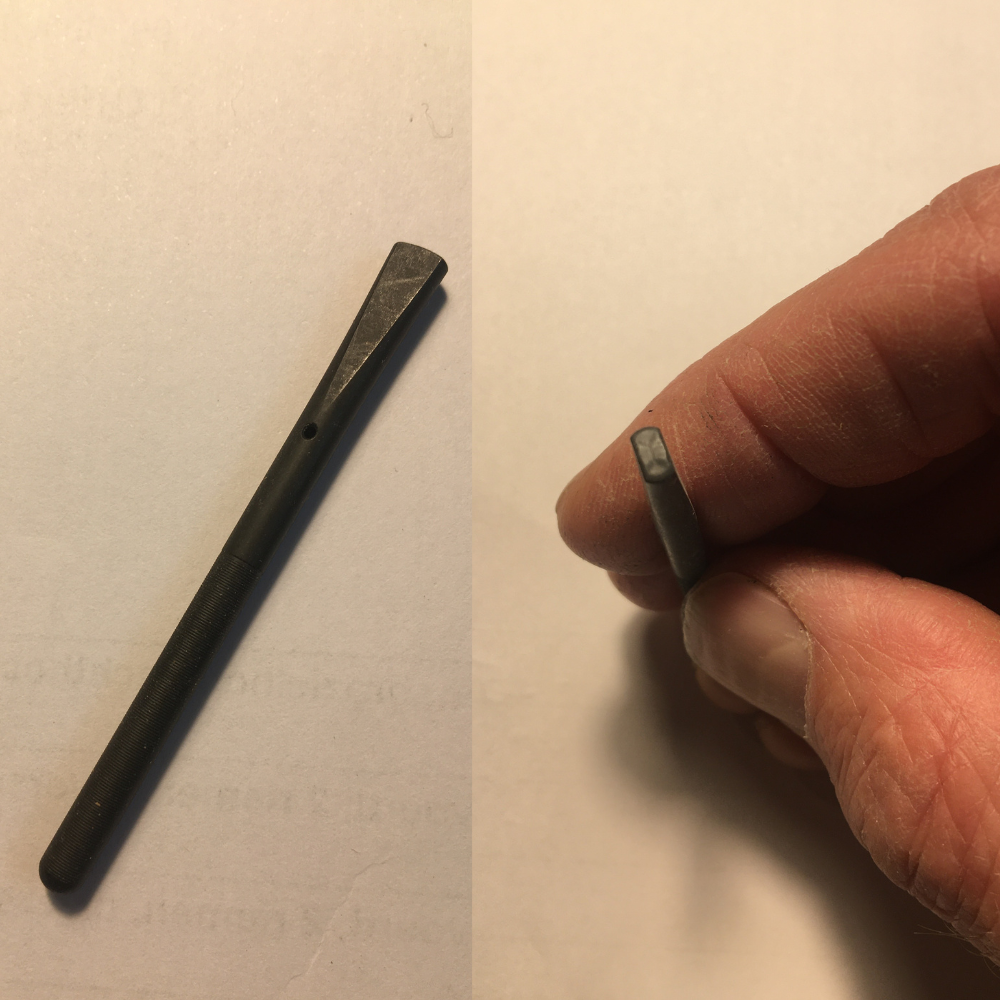 [stempinkla] Stempin klavecimbel, cilindrisch,  4.0 x 60mm- kop 2.6 x 5.0 mm